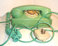 TELEFONO A DISCO VERDE ACQUA