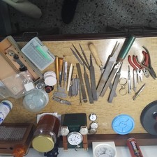 Lotto Attrezzatura Per Orologi Orologeria Vintage Riparazione Restauro