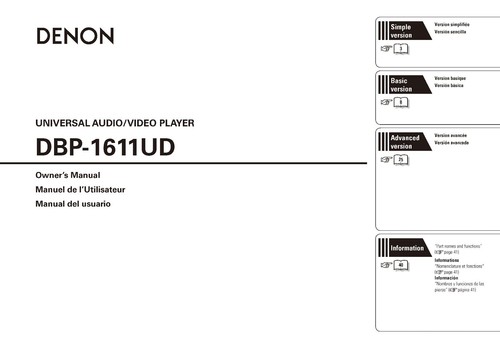 Denon dbp 1611ud - dbp-1611ud, lettore