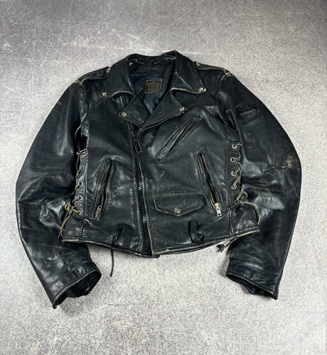 Giacca pelle vintage anni - giacca,