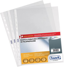 Buste Trasparenti A4, 100 Pz Finitura Buccia D'Arancia, Formato Interno 22x30 Cm