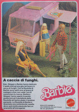 Pubblicità Advertising Italian Clipping 1981 BARBIE KEN SKIPPER ROULOTTE MATTEL.