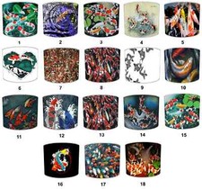 Lampadario Giapponese Orientale A Forma Di Koi Carp Lampade Da Tavolo Paralumi