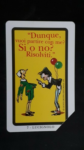 Scheda telefonica pinocchio - scheda,
