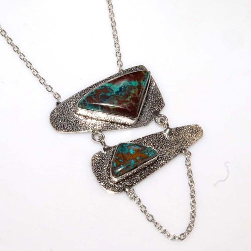 Collana crisocolla lunga