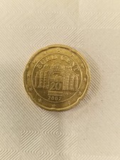 20 CENTESIMI RARA MONETA EURO 2002 Austria