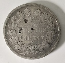 Francia- Luigi Filippo I- 5 Franchi H 1831 Al Retro Imperfezioni (vedi Foto).