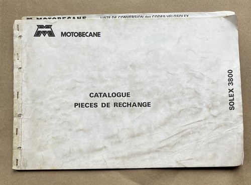 Motobecane solex 3800 catalogo - motobecane,