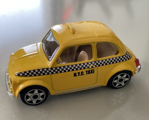 Fiat 500 burago nyc taxi - 500, 1/43