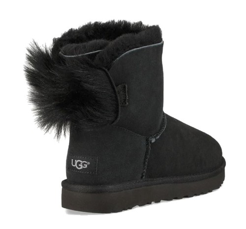 Ugg fluff bow mini nero - ugg,