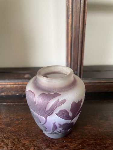 Piccolo vaso vetro cammeo - vaso,