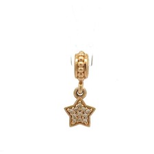 Charm Pandora oro con stella