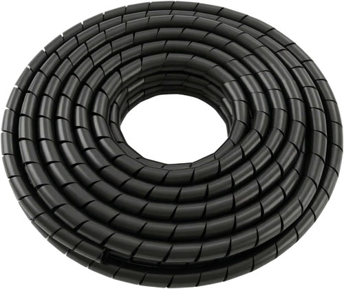 Guaina per cavi spirale nero - per,