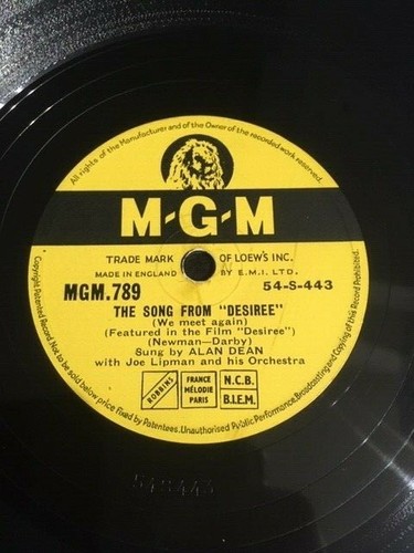 1954 alan dean joe lipman - dean, 10"