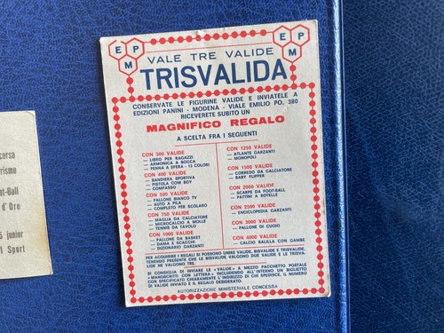 Panini figurina trisvalida - panini,