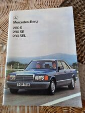 BROCHURE AUTO AUTOMOBILE MERCEDES 280 S 280 SE 280 SEL