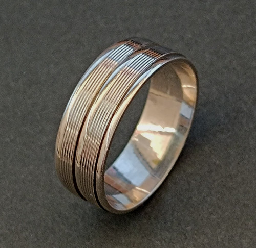 Anello uomo fascia - , argento