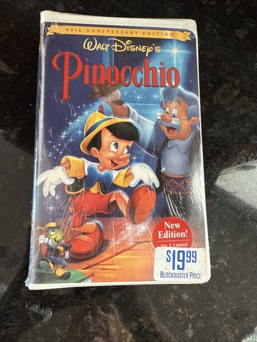 Pinocchio vhs tape 1999 clam - pinocchio,