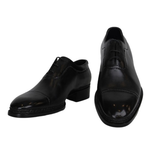 2810 santoni black leather - black,