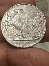 (165) Moneta 10 Lire Biga 1930