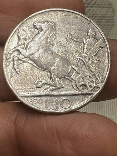 Moneta lire biga - biga, 1930