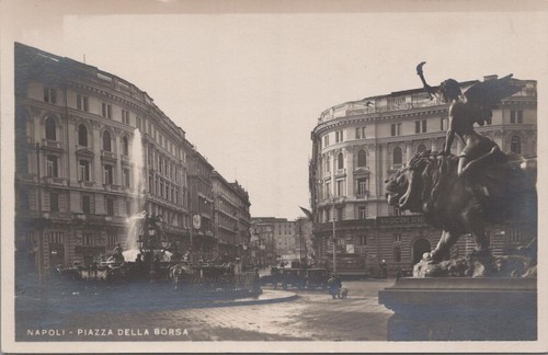 Cartolina rppc piazza della - rppc,