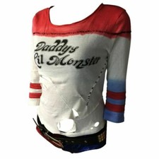 T-shirt Suicide Squad Harley Quinn papà Lil mostro cosplay joker costume top