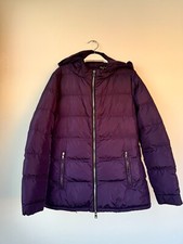 Piumino bomber Prada Donna 42 Piuma Viola Pre Owned
