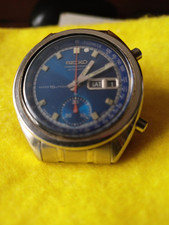 SEIKO Chronograph Bruce Lee Ref 6139-6012 Blu Interamente ORIGINALE - 1974