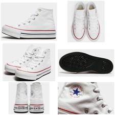 Scarpe da ginnastica Converse All Star Lift Hi Platform per bambini - bianche - taglia UK 13/EUR 31,5