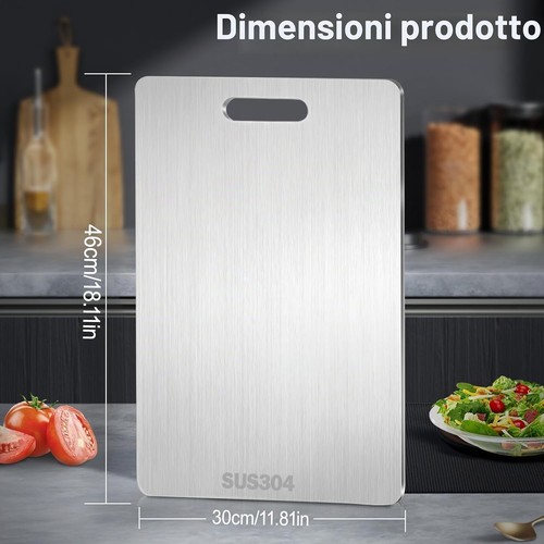Tagliere acciaio inox 304 - tagliere,