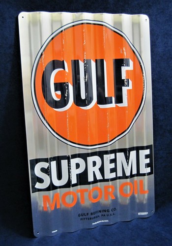 Gulf oil made insegna - gulf,