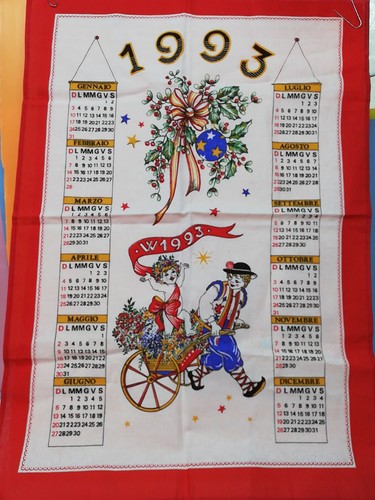 Strofinaccio calendario natale - strofinaccio,