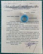 Rara Fattura FABBRICHE RIUNITE GALLETTINE BISCUITS-Torino del 1915