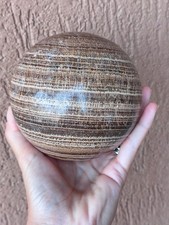 Minerali *** ENORME E RARA SFERA IN ARAGONITE COLOR CAFFÈ * DIAMETRO 10,5 CM