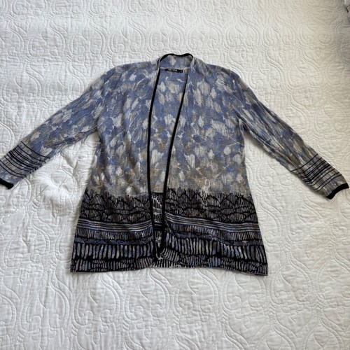Cardigan maglione nic zoe blu - cardigan, nic+zoe