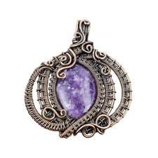 Ciondolo lepidolite pietra
