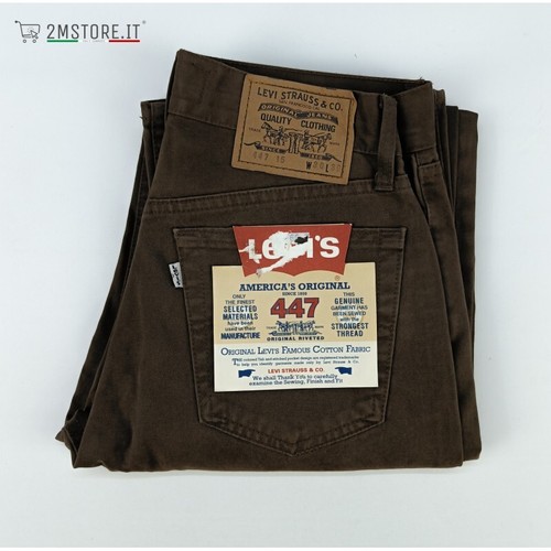 Levi jeans levis 447 marrone - jeans,
