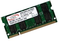 2 GB DDR2 667 Mhz RAM ASUS Netbook Eee PC 1001P memoria di marca CSX / Hynix