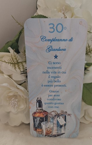 Segnaposto compleanno adulti