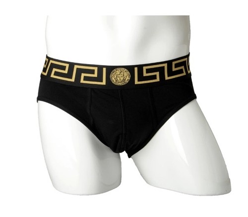 Versace men black gold low - men's,