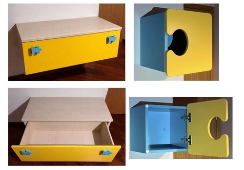 Cassettiera cameretta letto - cassettiera,