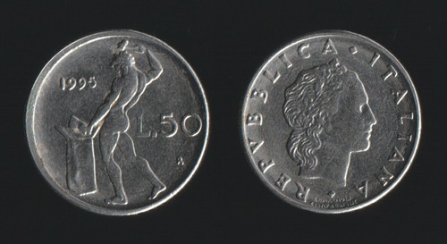 Lire 1995 vulcano italia - 50,