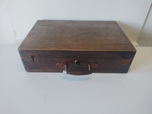 Antica valigia legno - in,