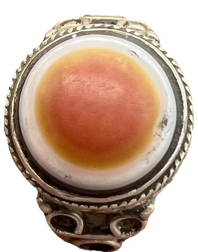 Anello antico occhio agata