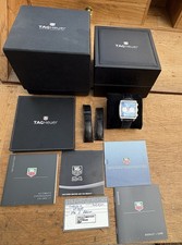 BELLISSIMO OROLOGIO CRONOGRAFO 2007 TAG HEUER MONACO BLUE STEVE MCQUEEN. Cal 17