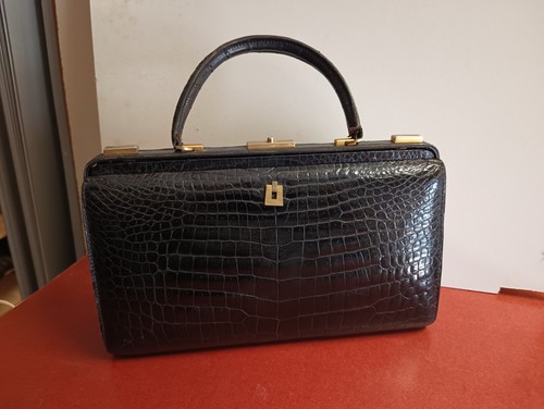 Borsa pelle coccodrillo - pelle,