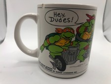 Tazza 1990 Mirage Teenage Mutant Ninja Turtles "Hey Dudes" Intl Silver Co. Corea