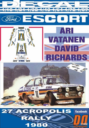 Decal ford escort 1800 - decal,