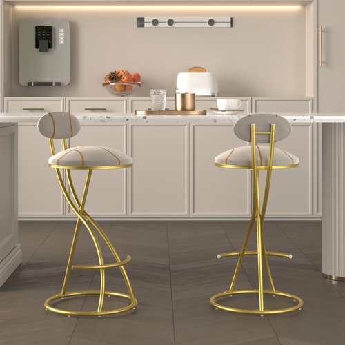 Sgabello bar velluto con - sgabello,
